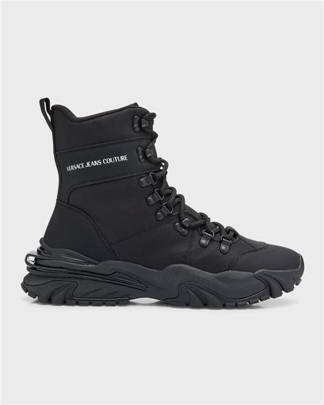 versace trail trek|Versace Jeans Couture Men's Trail Trek Mixed Leather High.